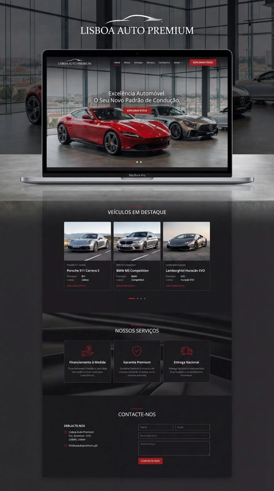 Landing Page Principal e Pedido de Diagnóstico